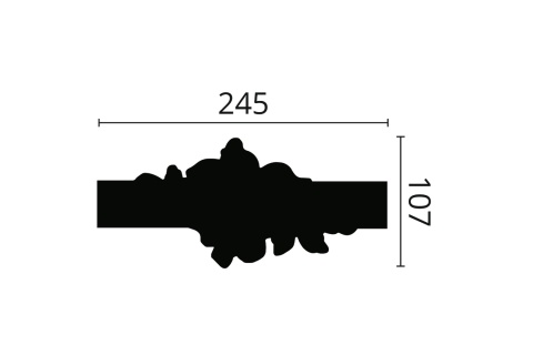 Listwa ścienna (łącznik) Z104 NOËL & MARQUET (NMC) ARSTYL® – komplet 2szt.