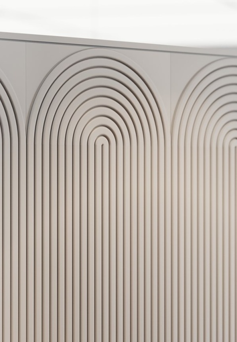 Panel ścienny 3D CANELÉ R L ARSTYL® – rytmiczna harmonia w dużym formacie