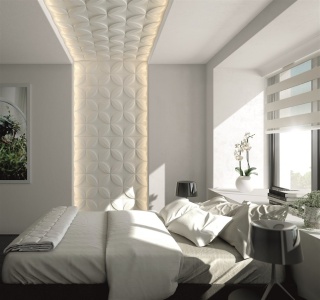 Panel ścienny 3D FLOWER ARSTYL® – subtelna organiczna kompozycja