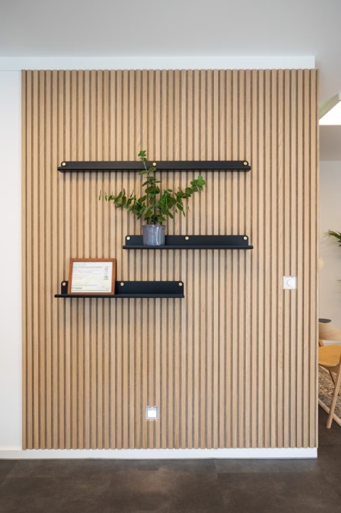 Panel akustyczny Akupanel | 240 Dąb Klasyczny (Beżowy Filc)