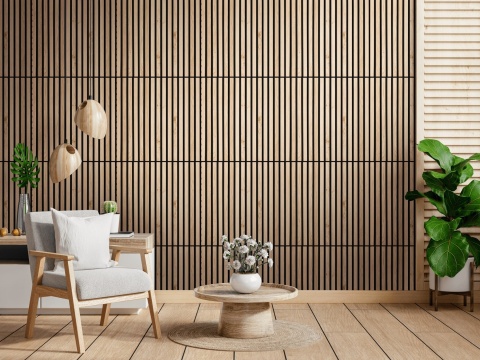 Panel akustyczny Akupanel | 60 Dąb Klasyczny (Czarny Filc)