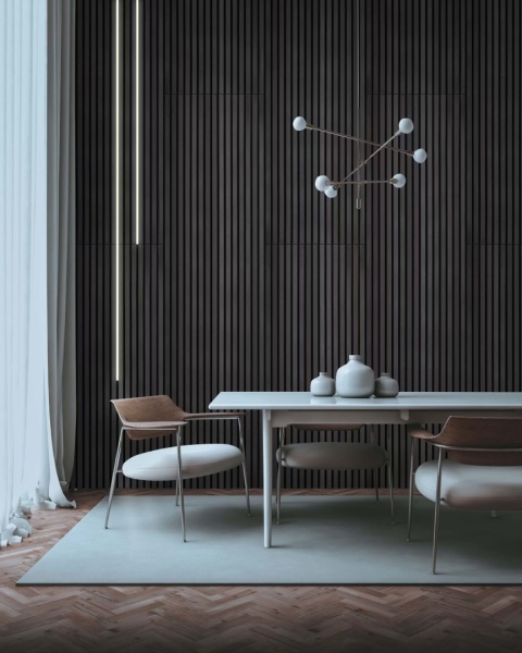 Panel akustyczny Akupanel | 300 Czarny Popiół