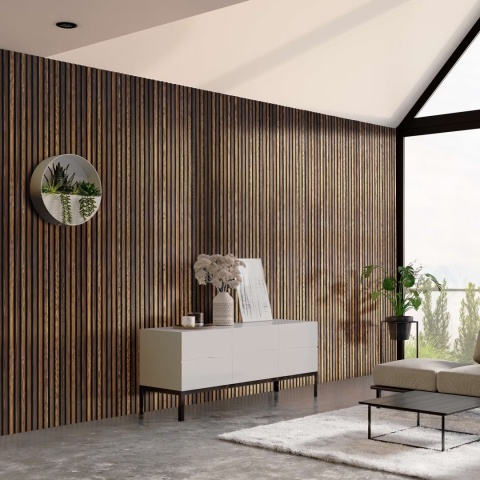 Panel akustyczny Akupanel | 240 Modrzew Rustykalny Przyciemniony