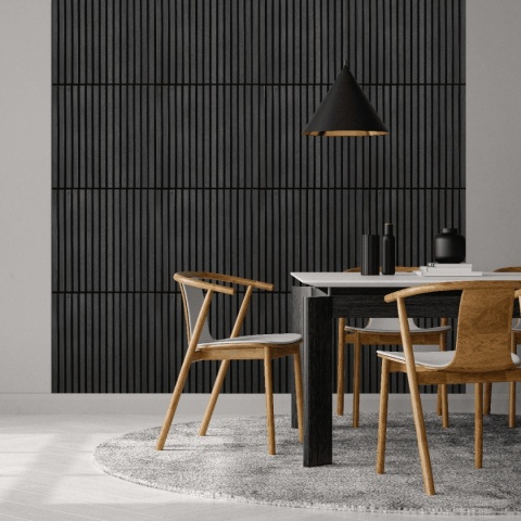Panel akustyczny Akupanel | 60 Czarny Popiół
