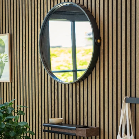 Lustro WoodUpp® CREATE – połączenie natury i designu - dąb czarny