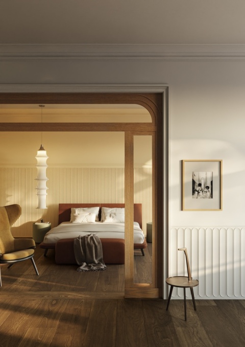 Panel ścienny 3D ARC S ARSTYL® – subtelne łuki i gra światła