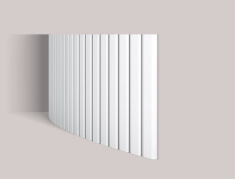 Panel ścienny 3D CANELÉ L FLEX ARSTYL® – wyrazista forma na zakrzywionych ścianach